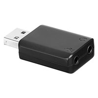 Boya Minijack til USB Mikrofon Adapter (1xUSB-A/2x3,5mm)