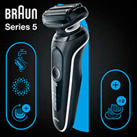 Braun Series 5 51-W1600s Barbermaskine m/Tilbehr (Wet&Dry)