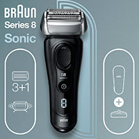 Braun Series 8 8410s Barbermaskine m/Tilbehr (60 minutter)