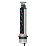 Brennenstuhl Tower Power Stikkontakt m/USB (3 stik)