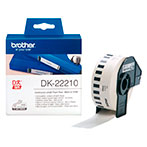 Brother DK22210 Papirtape t/QL Labelprintere (29mmx30,48m) Sort/Hvid