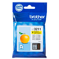 Brother LC-3211 Blkpatron (200 sider) Gul