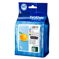 Brother LC-3211 Multipack Blkpatron (200 sider) Sort/Magenta/Cyan/Gul