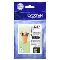 Brother LC-3217 Multipack Blkpatron (550 sider) Sort/Magenta/Cyan/Gul