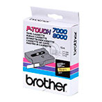 Brother TX611 Labeltape - 15,2m (6mm) Sort/Gul
