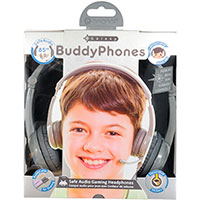 BuddyPhones Galaxy børnehovedtelefoner (m/mikrofon) Grå
