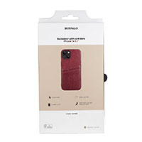 Buffalo Backcover iPhone 14 (2 kort) Brun