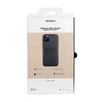Buffalo Backcover iPhone 14 Plus (2 kort) Sort