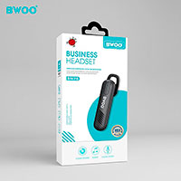 BWOO BW76 Bluetooth Headset (4 timer) Sort
