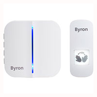 Byron Trdls Drklokke m/ sensor (Batteri) Hvid