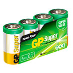 C batterier LR14 (Alkaline) GP Super - 4-Pack