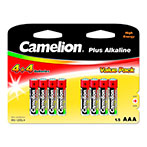 Camelion LR03 Plus AAA Batterier (Alkaline) 8pk