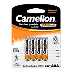 Camelion R03 Genopladelige AAA Batterier 1000mAh (NiMH) 4pk