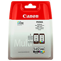 Canon PG-545/CL-546 Multipack Blkpatron - Sort/Cyan/Magenta/Gul