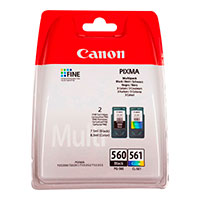 Canon PG 560/CL-561 180 sider Multipack - Sort/Farve