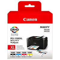 Canon PGI-1500XL Multipack Blkpatron - Sort/Cyan/Magenta/Gul