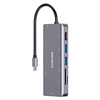 Canyon DS-11 USB-C Dock (HDMI/RJ45/3,5mm/USB-A/USB-C/SD)