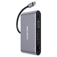 Canyon DS-14 USB-C Dock 100W (HDMI/RJ45/USB-C/USB-A/VGA)