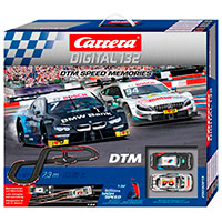 Carrera Digital 132 DTM Speed Memories Racerbane m/2 Biler (7,3m)
