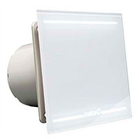 Cata E-100 G Light Ventilatorudtag m/lys (10cm) Hvid
