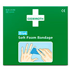 Cederroth Soft Foam Bandage - 4,5m (6cm) Blå - 2pk