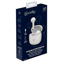 Celly Buz2 TWS Bluetooth Earbuds m/Case (10m) Hvid