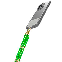 Celly Lacet Chain Halskde til Smartphone - Fluo Grn