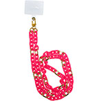 Celly Lacet Chain Halskæde til Smartphone - Fluo Rosa
