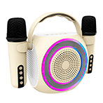 Celly Partymic2 Bluetooth Hjttaler m/RGB/Mikrofoner (USB-C)