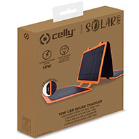 Celly Solcelle oplader 10W (1xUSB-A) Orange