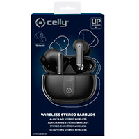 Celly Ultrasound TWS Bluetooth Earbuds m/Case (10m) Sort