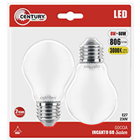 Century LED Filament Globe pre E27 - 8W (60W) 2-Pack