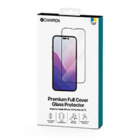 Champion iPhone 14 Pro Max Skrmglas (Hrdet glas) Sort