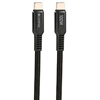 Champion USB-C kabel 100W - 1m (USB-C/USB-C) Sort
