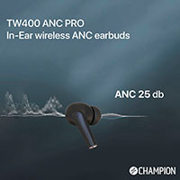 Champion Wireless Buds PRO m/ANC (40 timer)