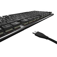 Cherry MX 10.N Gaming tastatur m/RGB (Silver switch) Sort