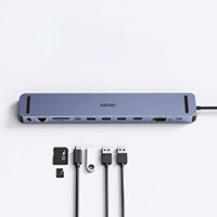 Choetech HUB-M20 USB 3.0 Dock 100W (USB 3.0/USB-C/HDMI/VGA/RJ45/Micro SD/3,5mm)
