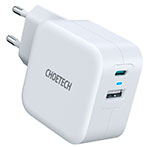 Choetech PD5002-EU QC USB-C Oplader 5A/38W (USB-C/USB-A)