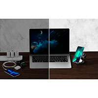 Choetech T587-F 3-i-1  Ladestation 15W (iPhone/Airpods/Apple Watch) Sort