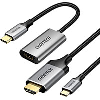 Choetech USB-C - HDMI Adapter Kit - 2m (USB-C Han/HDMI Han + USB-C Han/HDMI Hun)