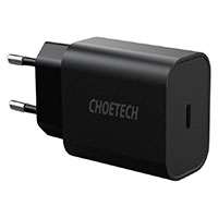 Choetech USB-C oplader 25W PD (1xUSB-C) Sort