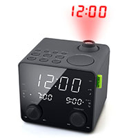 Clockradio m/projektor (USB opladning) Muse M-189 P