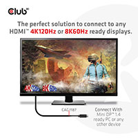 Club 3D CAC-1187 Videoadapterkabel - 1,8m (HDMI/Mini DisplayPort)