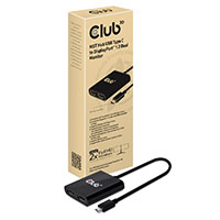 Club3D USB-C til 2xDisplayPort adapter - 4K (Dual monitor)