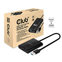 Club3D USB Grafikkort til 2xDisplayPort - 4K (Dual monitor)