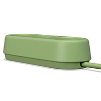 ColorCable Model 3 Stikdse 3 udtag - 2,5m (u/Jord) Leaf Green