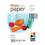 ColorWay Matte Dual-Side Fotopapir 190g (A4) 20 ark