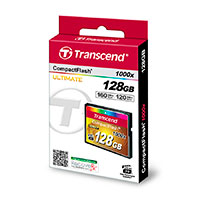 CompactFlash kort (128GB) Transcend