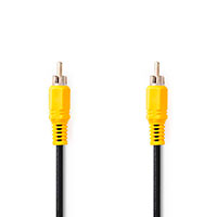 Composite kabel 5m (RCA Han/Han) Sort - Nedis