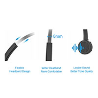 Conceptronic POLONA03BD Bluetooth Mono On-Ear Headset m/Dock (USB-C)